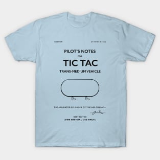 Tic Tac UAP Pilot Notes T-Shirt